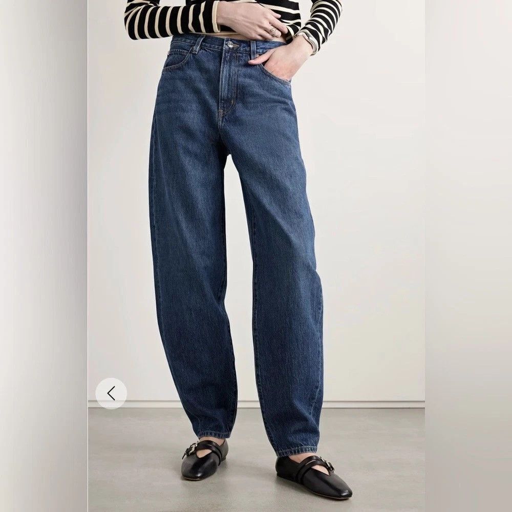 New‎ FRAME The Narrow High Rise Tapered Jeans Size 29 Medium Wash